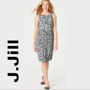 J.Jill granite acordian pleat dress medium